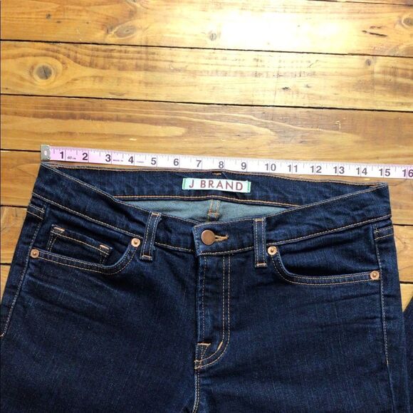 J.BRAND dark blue skinny jeans 29 mid rise medium waist skinny sexy flattering - Picture 8 of 11